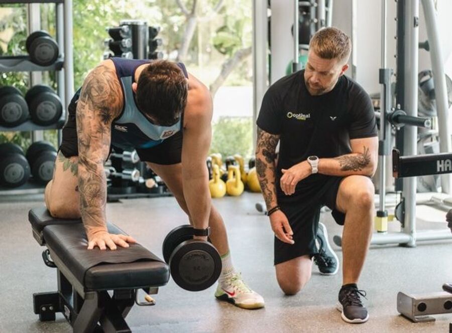Optimal Fitness storefront, Dubai Studio City