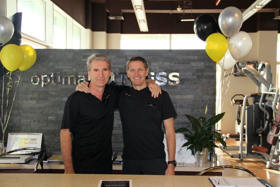 Paul and Marco at the Optimal Fitness reception, 2012