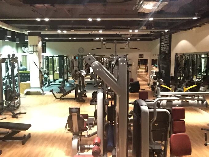 Optimal Fitness gym floor, earlier years