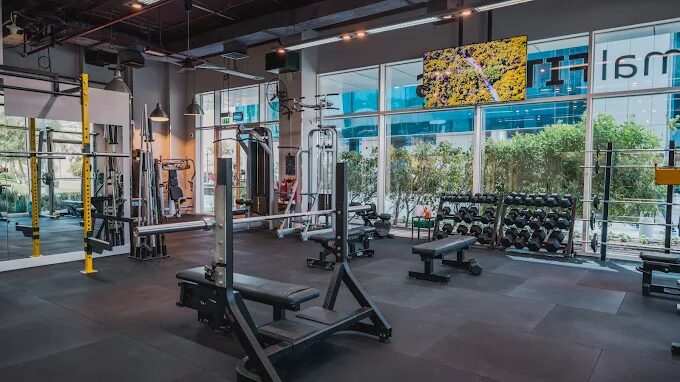 Optimal Fitness studio floor today